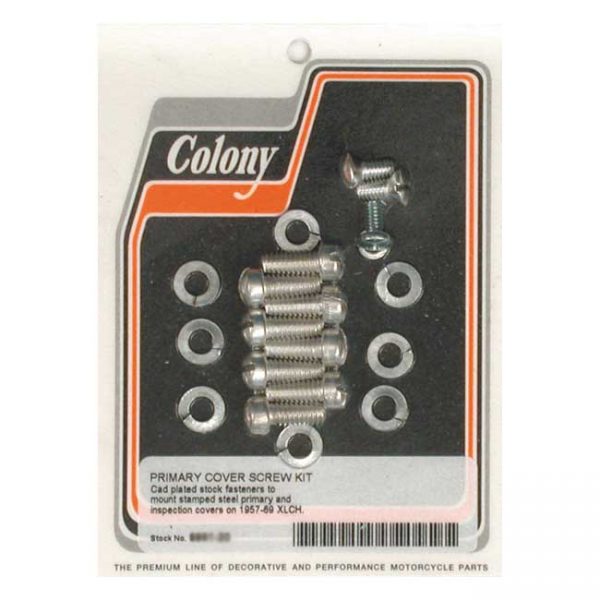 Bout set primair deksel / Screw kit primary cover XLCH '58-'69
