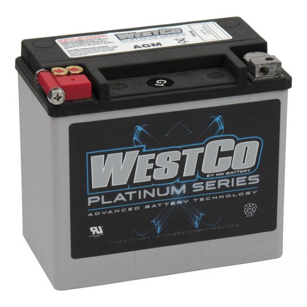 WestCo AGM Accu / Battery 300CCA FXE 73-86/FXR 82-90/ Softail 84-90/ XL 79-96